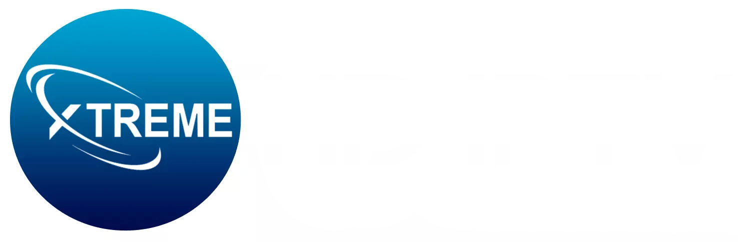 White Xtreme HD IPTV logo representing the official brand identity for HD Xtreme IPTV services and global IPTV streaming solutions.